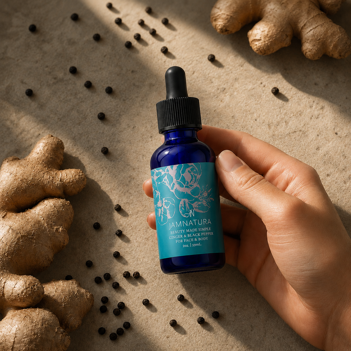 GINGER AND BLACK PEPPER SERUM 2oz