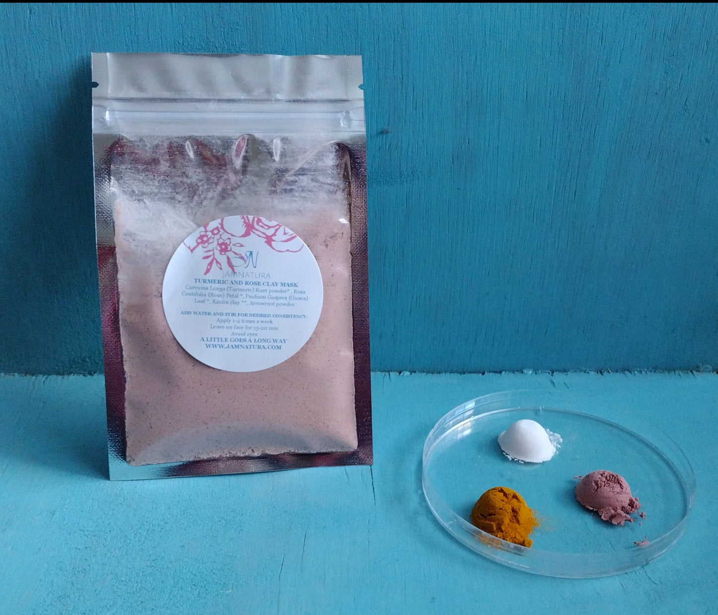 TURMERIC AND ROSE CLAY FACE MASK